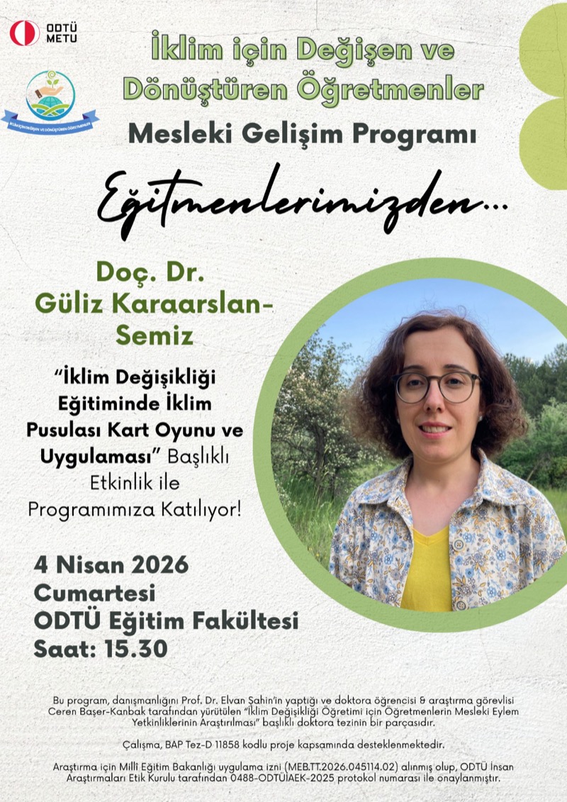 Doç. Dr. Güliz Karaarslan Semiz tanıtım afişi
